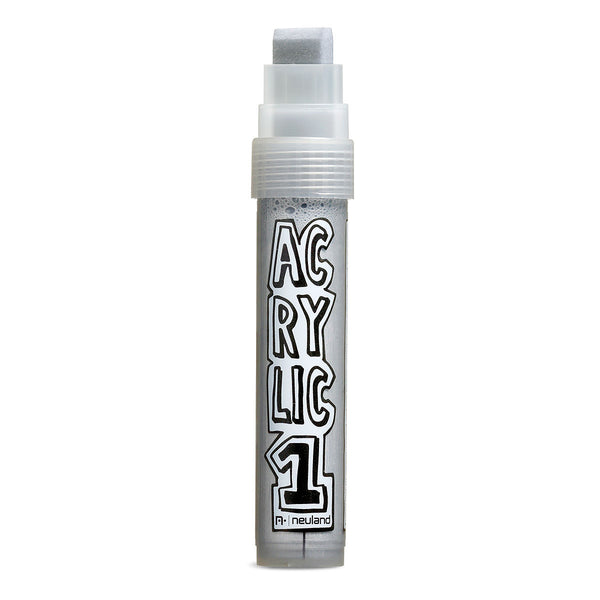 AcrylicOne BIG, wedge nib 8-15 mm, 551 silver
